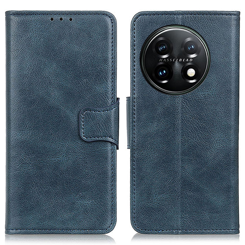 For OnePlus 11 5G Crazy Horse Texture Scratch-resistant Phone Case Wallet Stand PU Leather Cell Phone Cover For OnePlus 11 5G Crazy Horse Texture Scratch-resistant Phone Case Wallet Stand PU Leather Cell Phone Cover